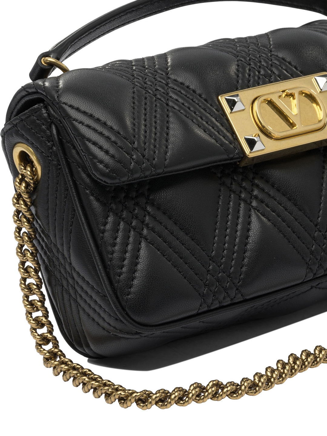 Valentino Garavani Quiltie 67 Crossbody Bags - Black | 5a93243dc16164b9c0e3b708590247e57118b0c0