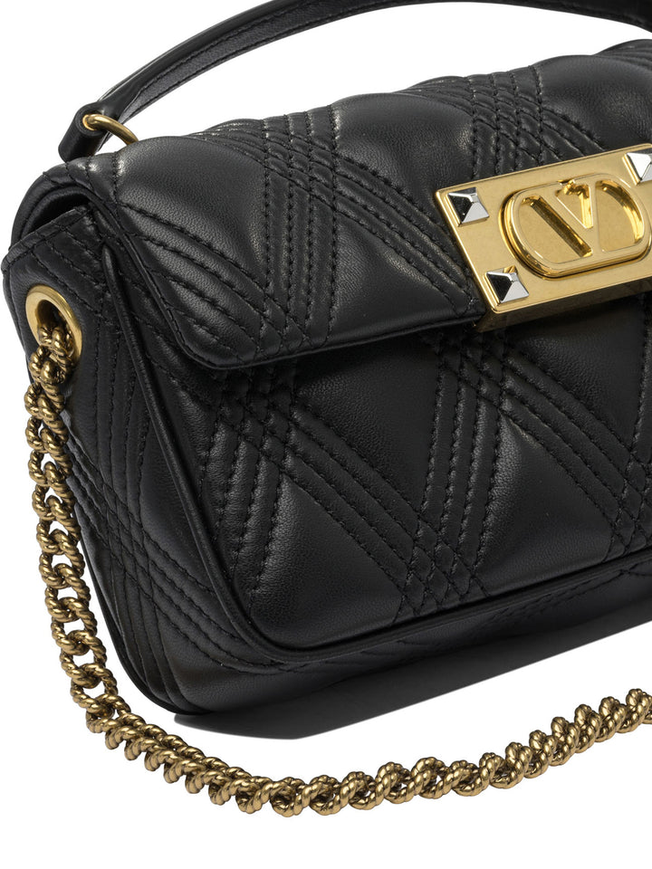 Valentino Garavani Quiltie 67 Crossbody Bags - Black | 5a93243dc16164b9c0e3b708590247e57118b0c0