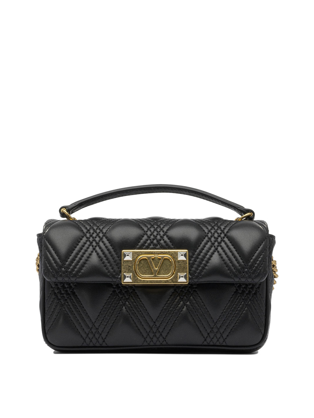 Valentino Garavani Quiltie 67 Crossbody Bags - Black | 59e3d1c2790900cdb375360355b47b43e11e9bc7