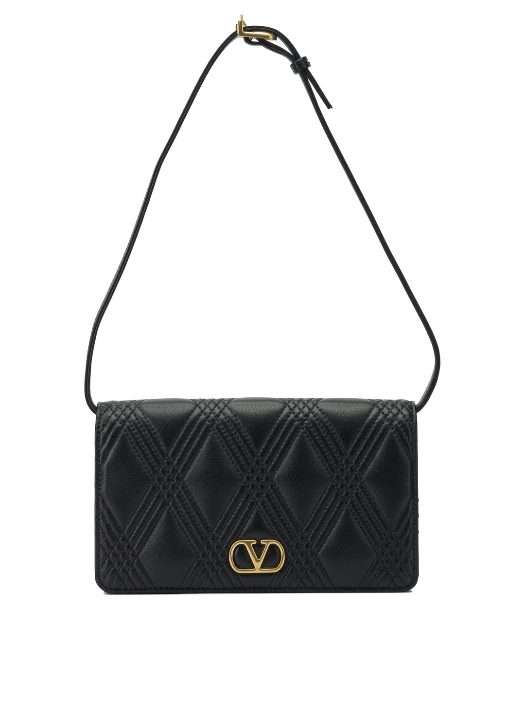 Valentino Garavani Quiltie 67 Shoulder Bags - Black | 22f2657a56a6f52ca034e4636a2866b9fbcfe177