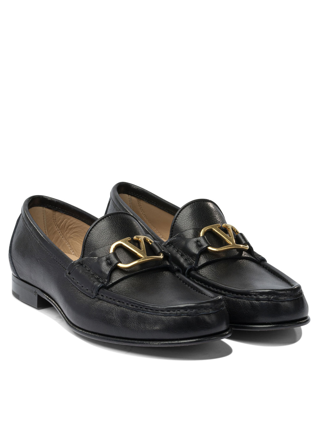Valentino Garavani Vlogo Signature Loafers & Slippers - Black | a6d394b8ba06eb791edbd6fa901c91a9200beda2