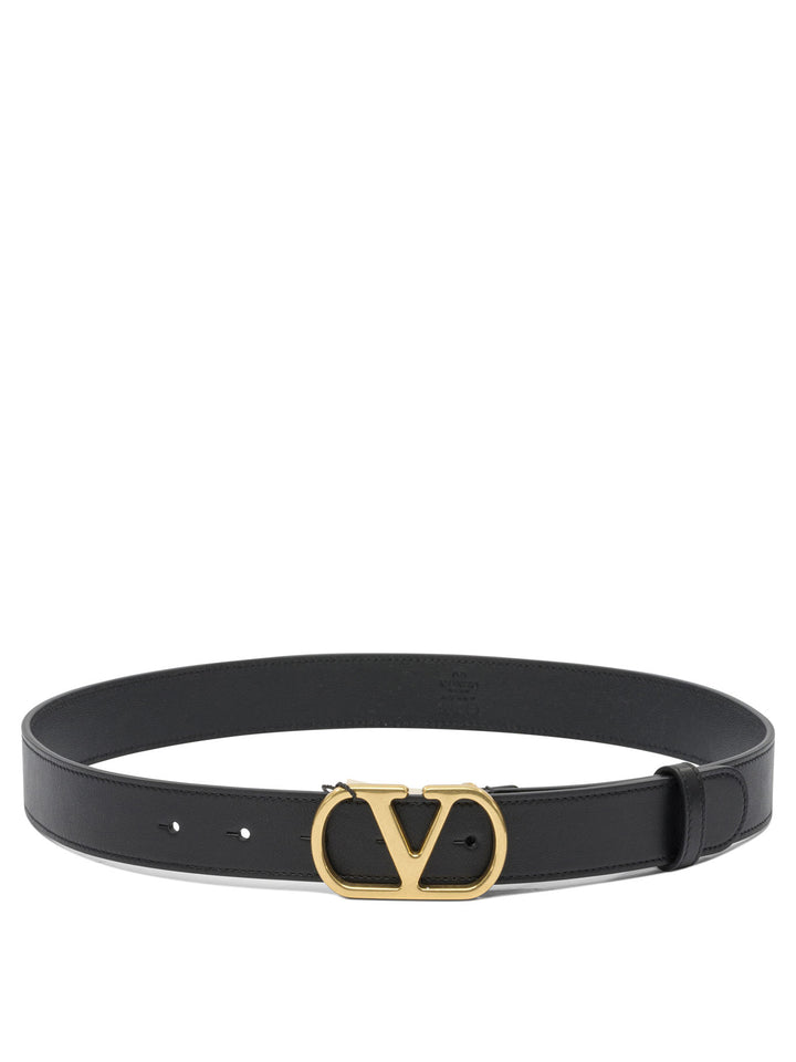 Valentino Garavani Vlogo Signature Belts - Black | c20ef47051f1dd511e36fb915a5bcc5b28c95220