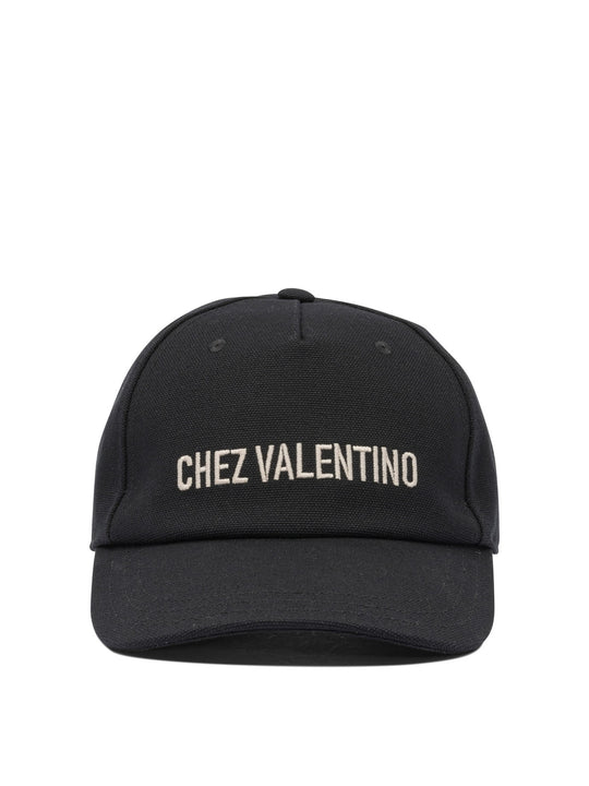 Chez Valentino Hats Black
