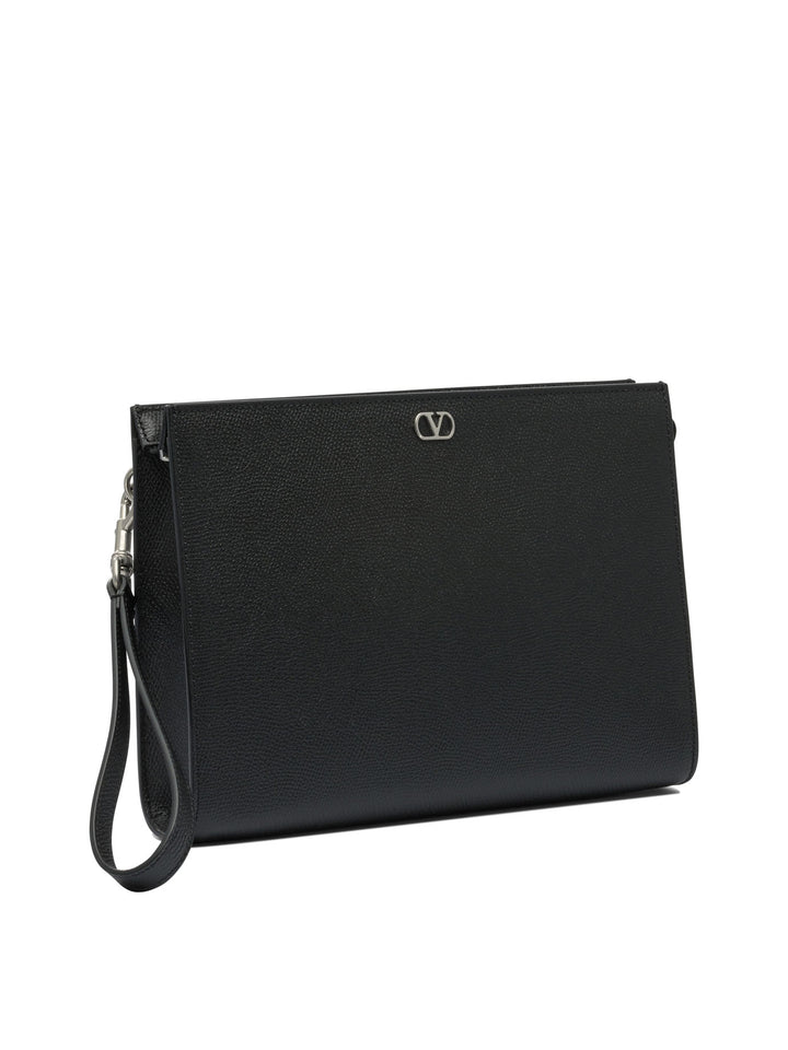 Valentino Garavani Vlogo Signature Pouch - Black | 4f37d59ded37f5b5d35aa4f0ffc7fc74475df742