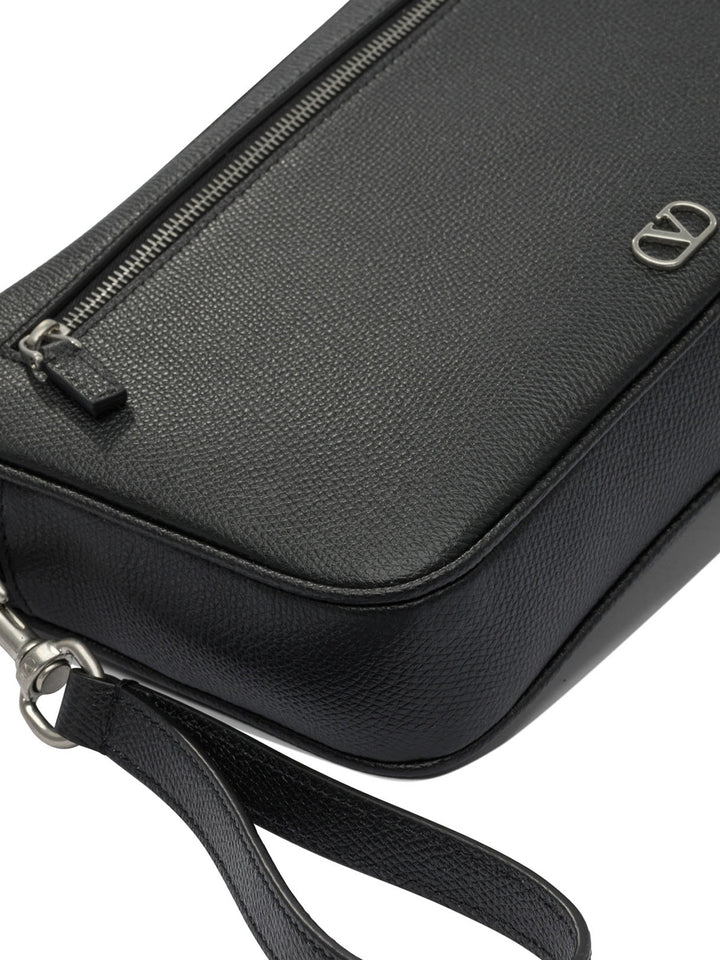 Valentino Garavani Vlogo Signature Pouch - Black | cecfddeed20ad56d26378239a96dc2b70840bc52