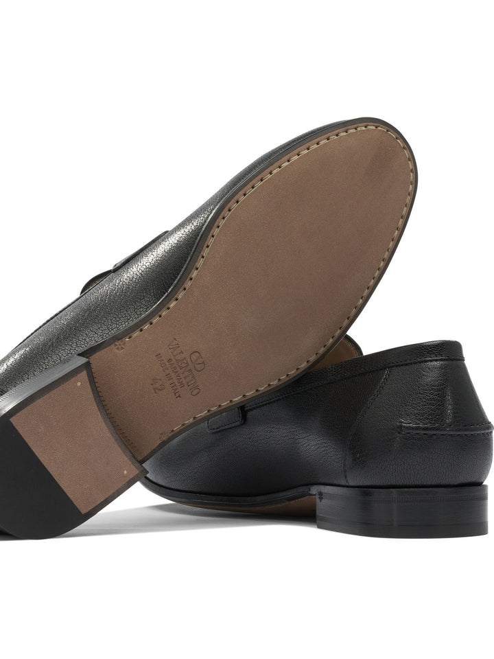 Valentino Garavani Vlogo Signature Loafers & Slippers - Black | ae5cc8782e1b37c8553a29bb8a71f5d3e03b5dcf