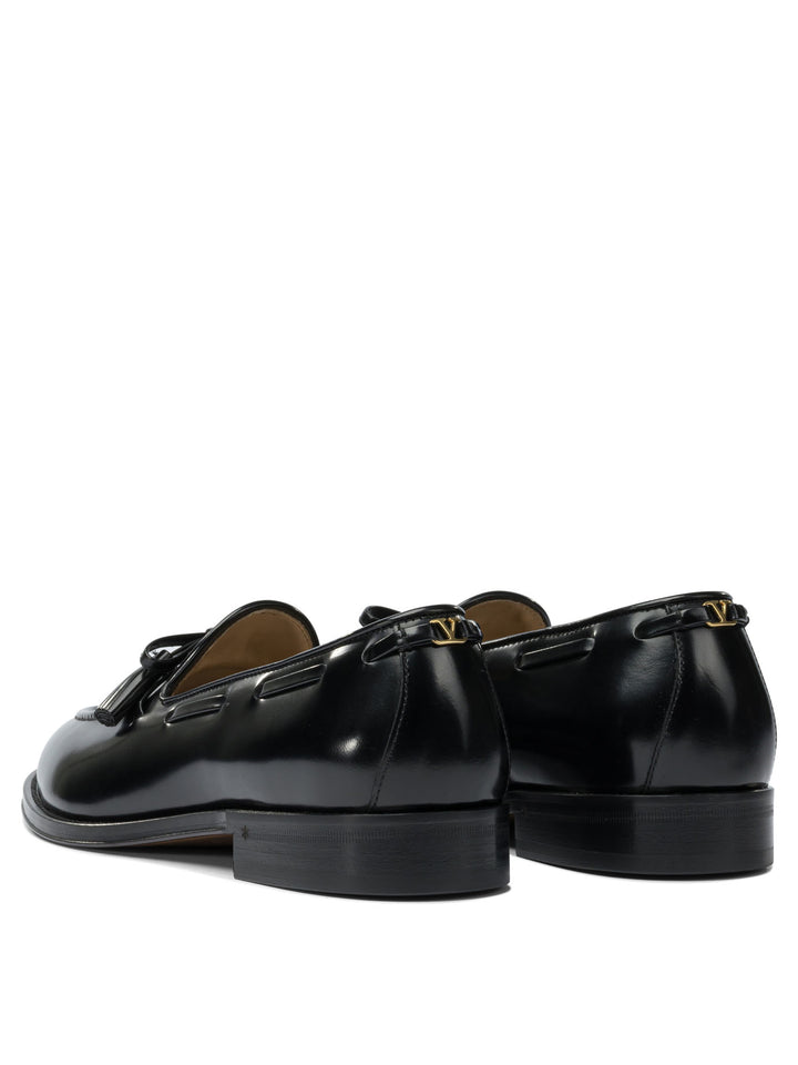 Valentino Garavani Bowshire Loafers & Slippers - Black | 255b1077614056f804d29ef3737b55ffc1c8c5a7
