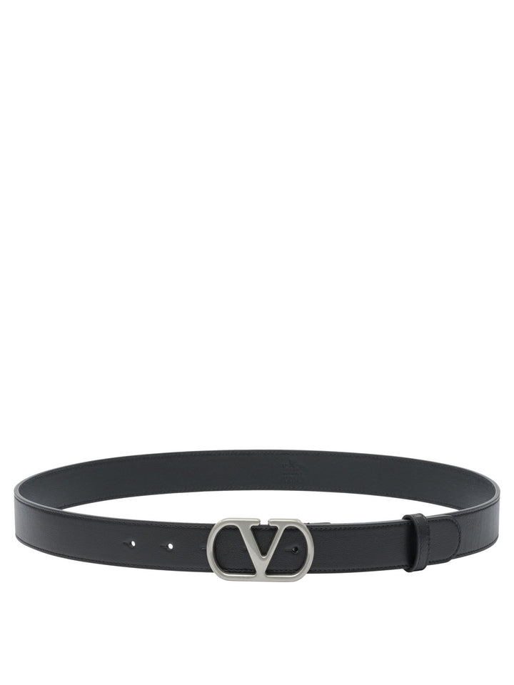 Valentino Garavani Vlogo Signature Belts - Black | 32caf6bd163ad5938d456c1a51e1c917e13c7016