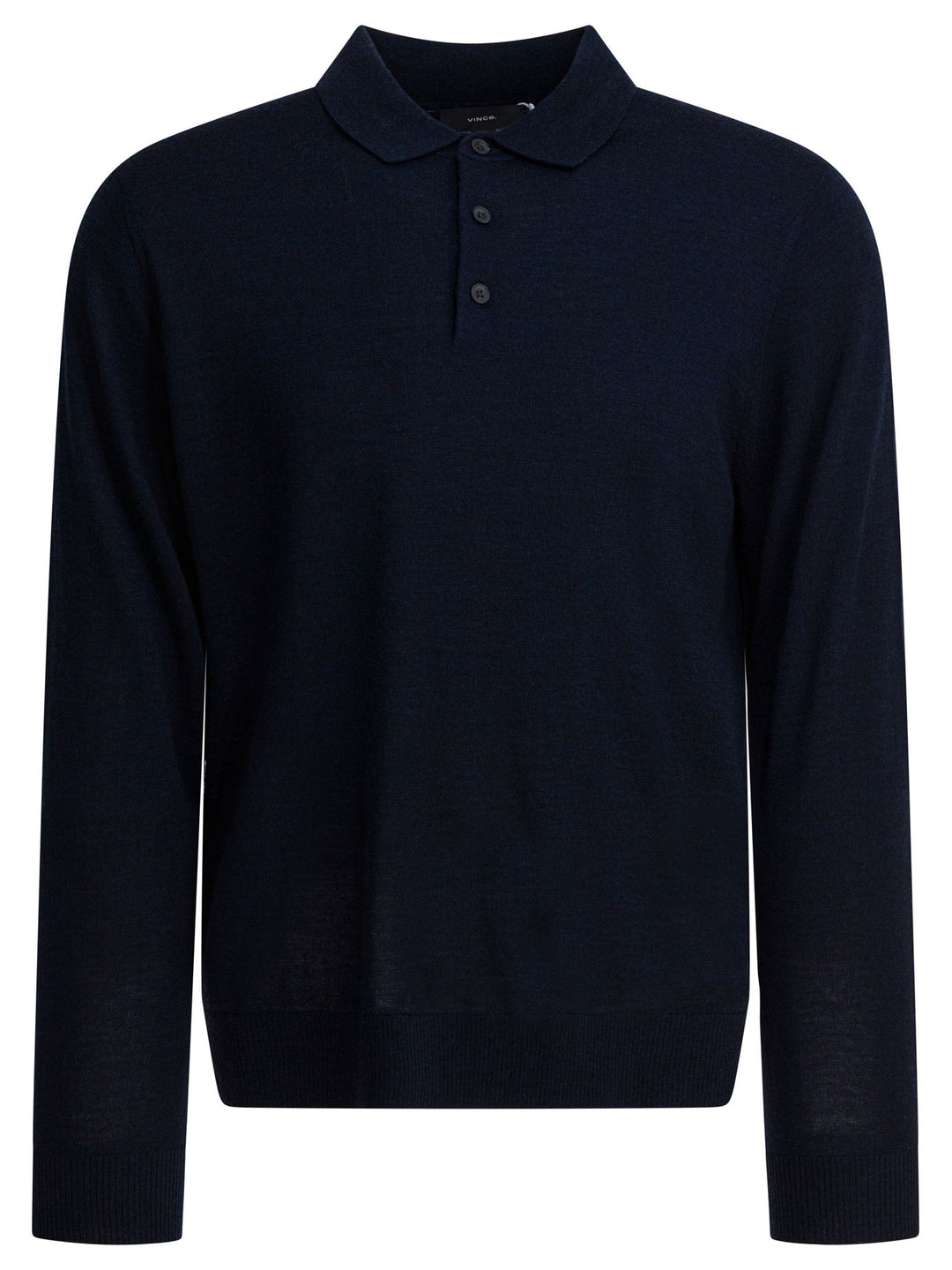 Vince Merino Wool Polo Shirt Polo shirts - Blue | 476dbb2c453d684fb63a3ddb77a53ed6c830eae1