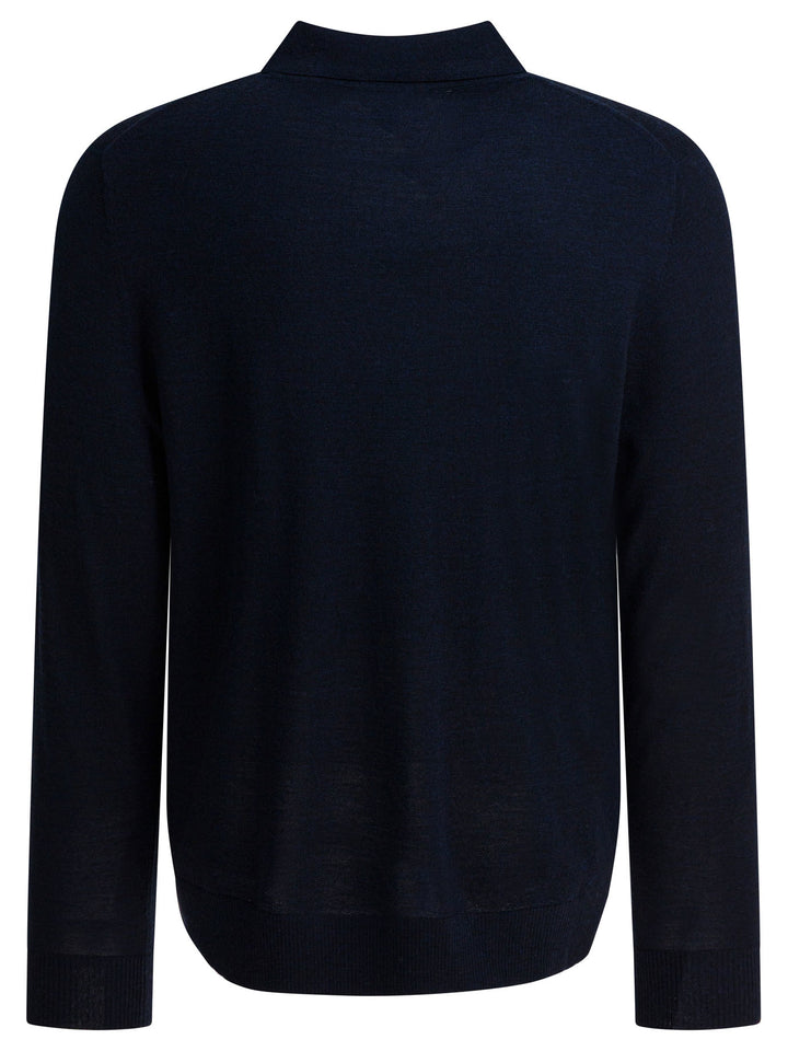 Vince Merino Wool Polo Shirt Polo shirts - Blue | 075902574dee20f4b2fd237d10c55dc67b3233e1