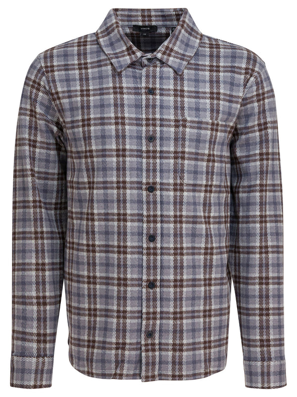 Plaid Overshirt Jacket Jackets And Coats Grey