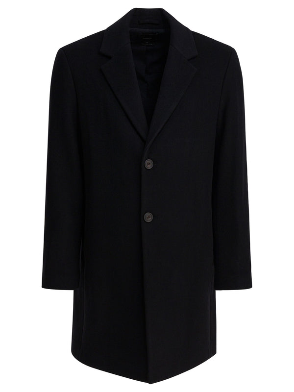 Manteau Classique En Mélange Laine Italienne Vestes Et Manteaux Noir