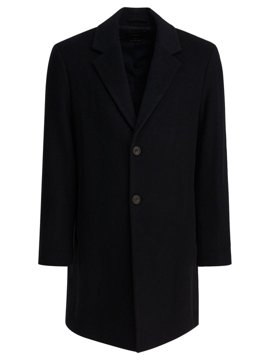 Classic Coat In Italian Wool Blend Jackets And Coats Black