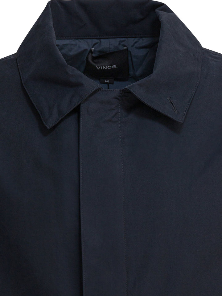 Vince Cotton Blend Jacket Blue