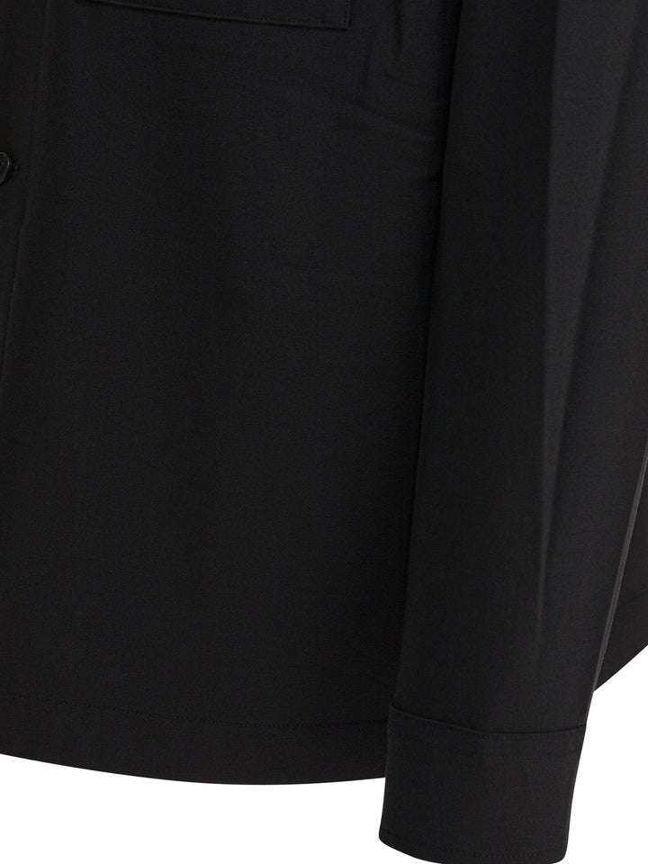 Vince Overshirt Jacket Jackets and Coats - Black | 53e4da01244f7bfb1359e932323782fff933379d