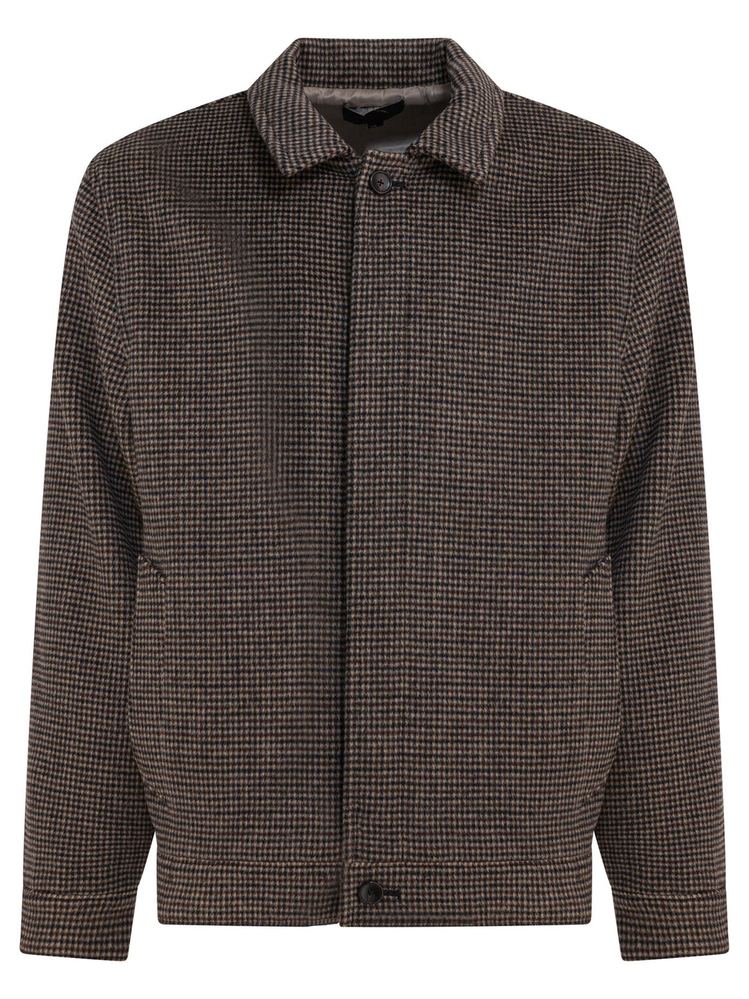 Vince Houndstooth Overshirt Jacket Jackets and Coats - Brown | 5b269122fe8b21a587cf05238cb0a468f7050fd9