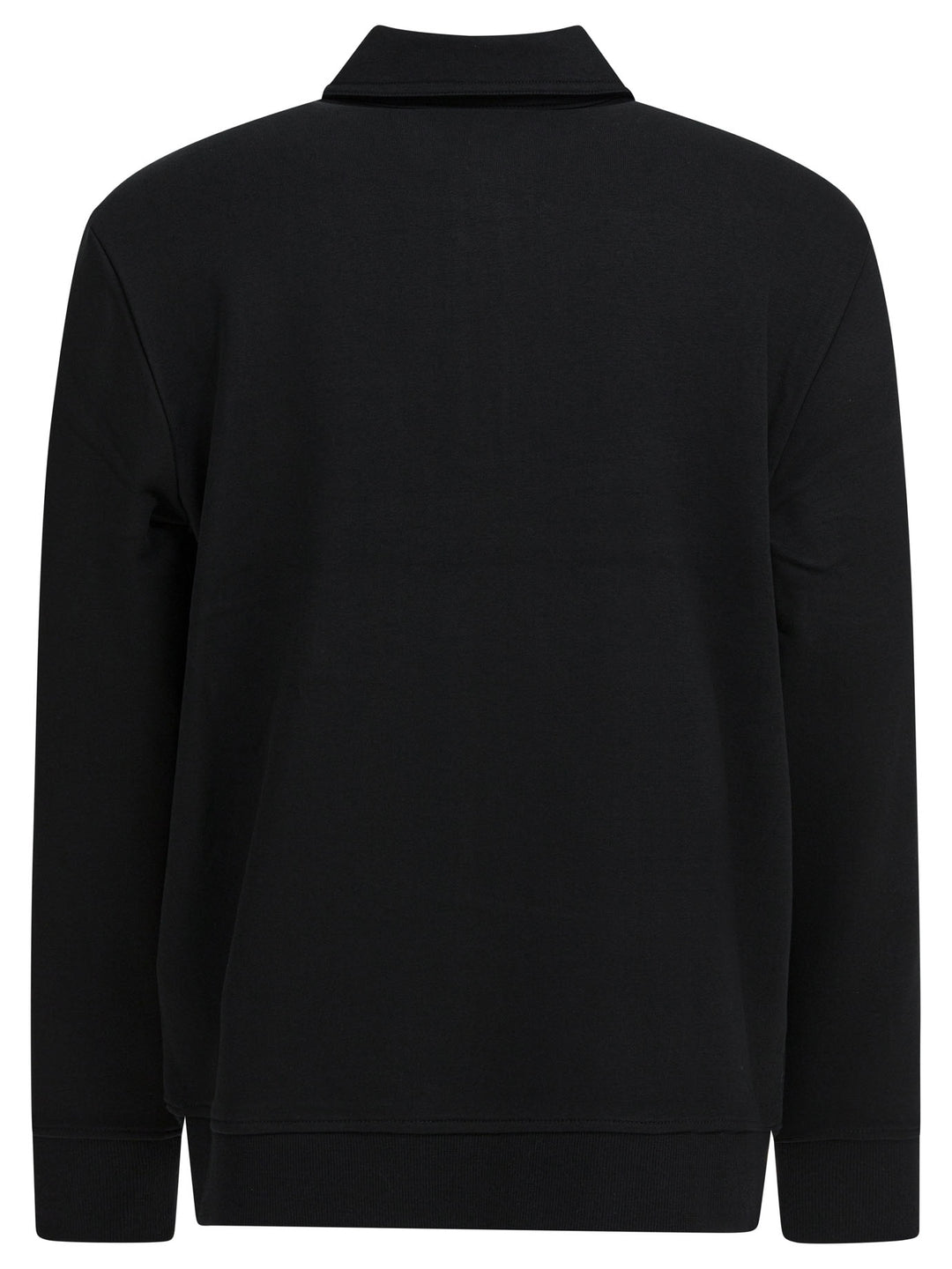 Vince Cotton Blend Zippered Polo Shirt Polo shirts - Black | 58ed852d117327ad4d6a44378fc07aa4450f2b01