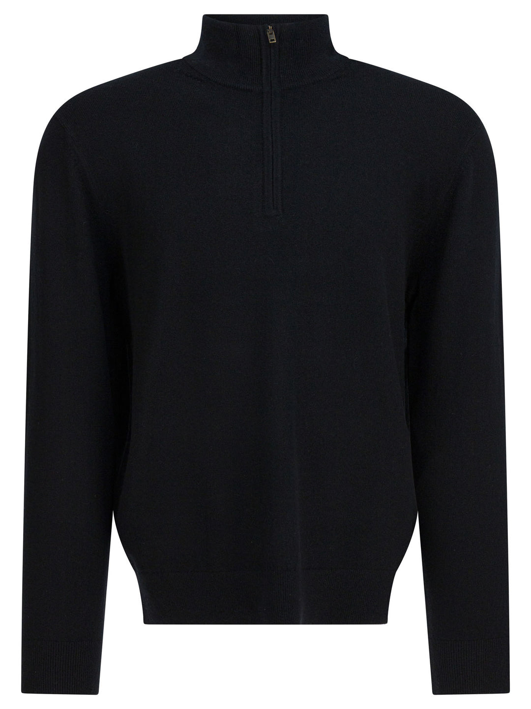 Vince Cashmere Sweater With Half Zipper Knitwear - Black | cd42959c78a3a9333a97de9fac0f42ea1c2691af