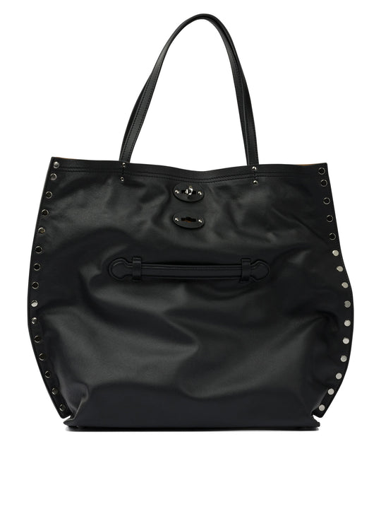 A Shoulder Bags Black