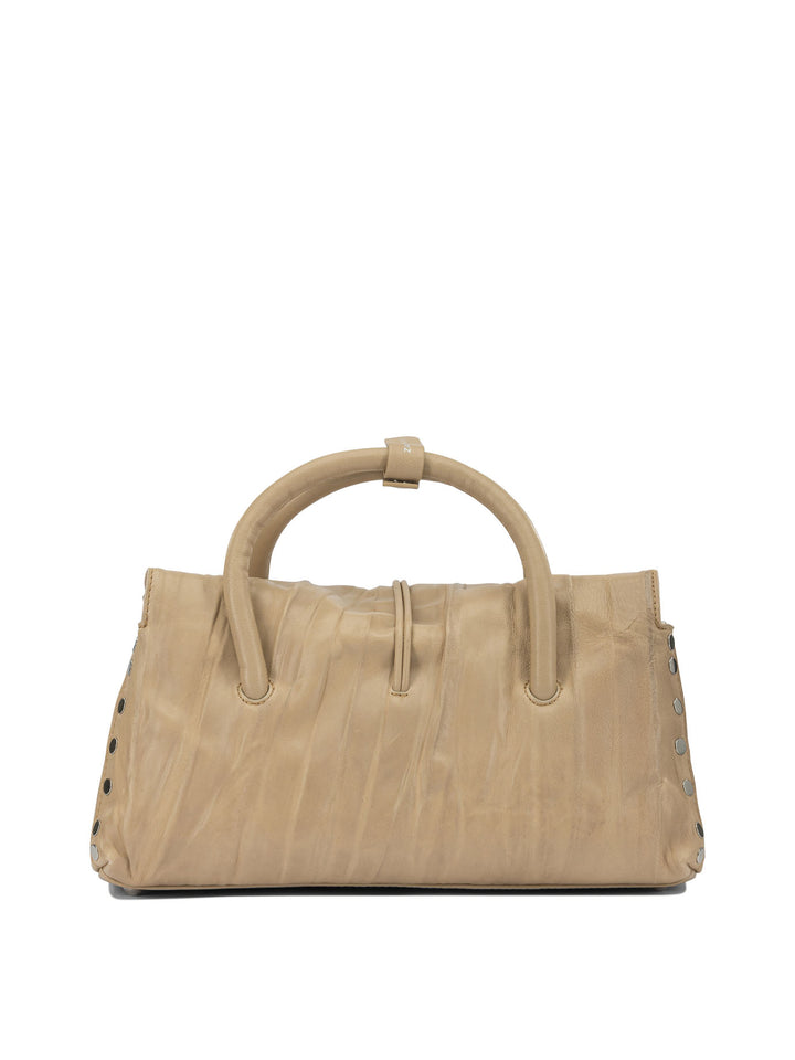 Zanellato Dotta Pleated Handbags - Beige | 0dabb69070aa96b250178a2edd20ce15ab4d85d7