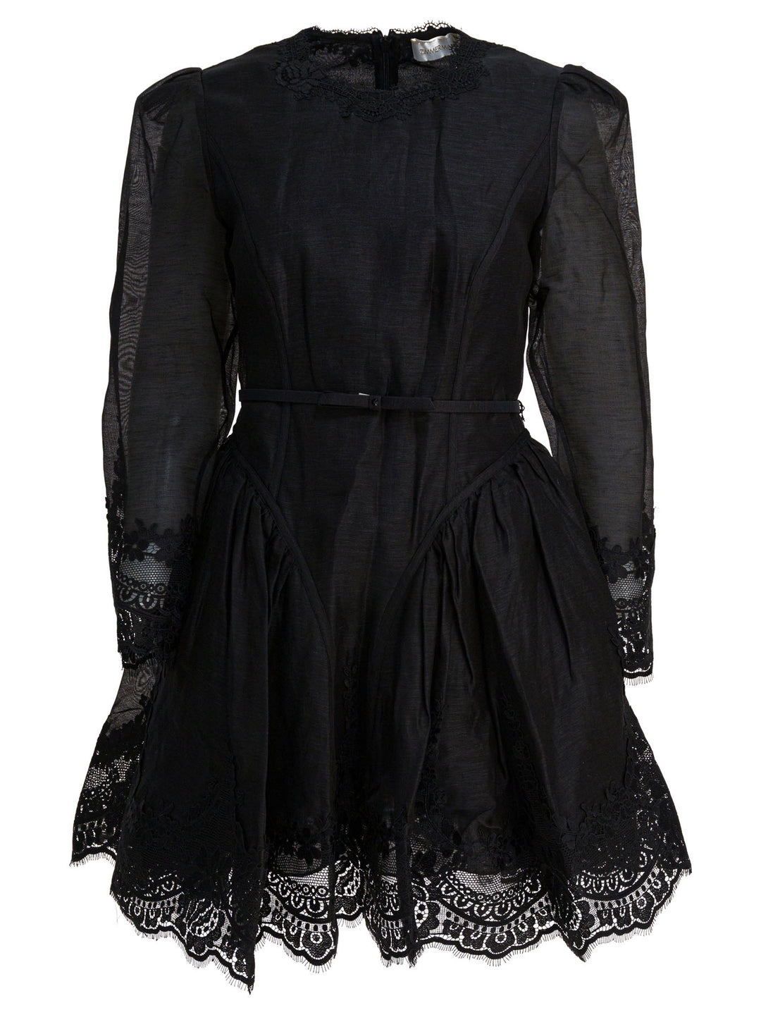 Zimmermann Hypnotic Lace Mini Dress Dresses - Black | 78b3d483cb4ab33c2ba0cc8241aef16be61d9682