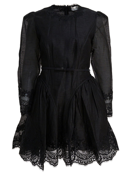 Hypnotic Lace Mini Dress Dresses Black