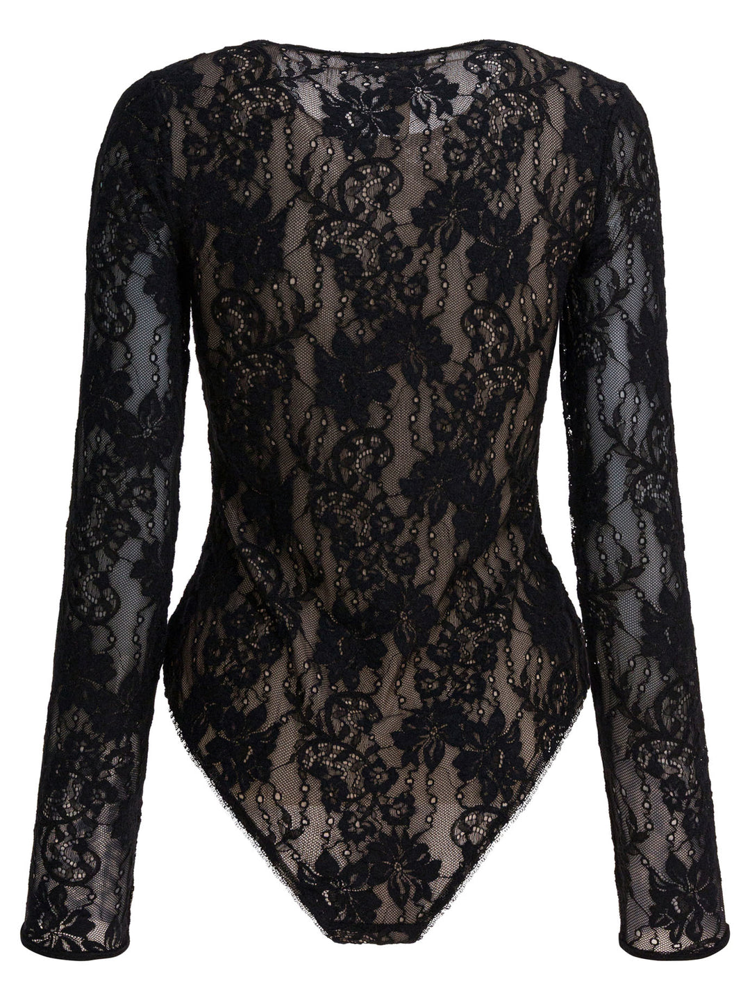 Zimmermann Perforated Lace Bodysuit Tops - Black | cf3d004b0f69672e9cc2999d9e4f52f010559785