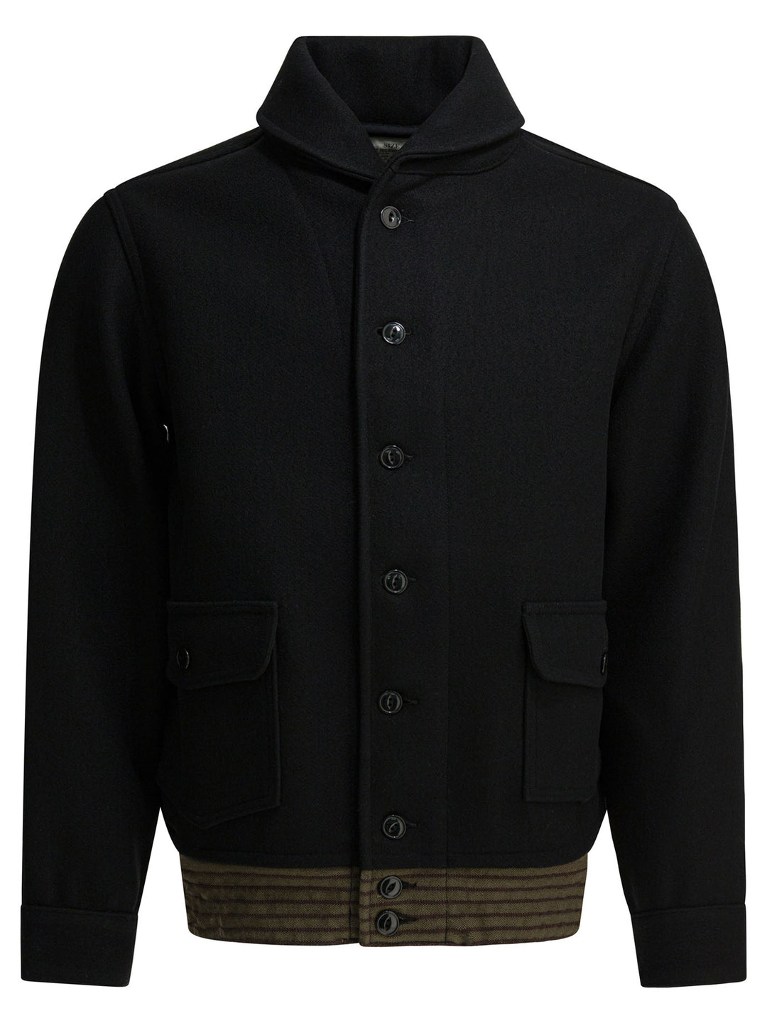 Buzz Rickson'S Wool Bomber Jacket Jackets and Coats - Black | a8eecf9c555f55e6b3eeece414952cabd8a788da