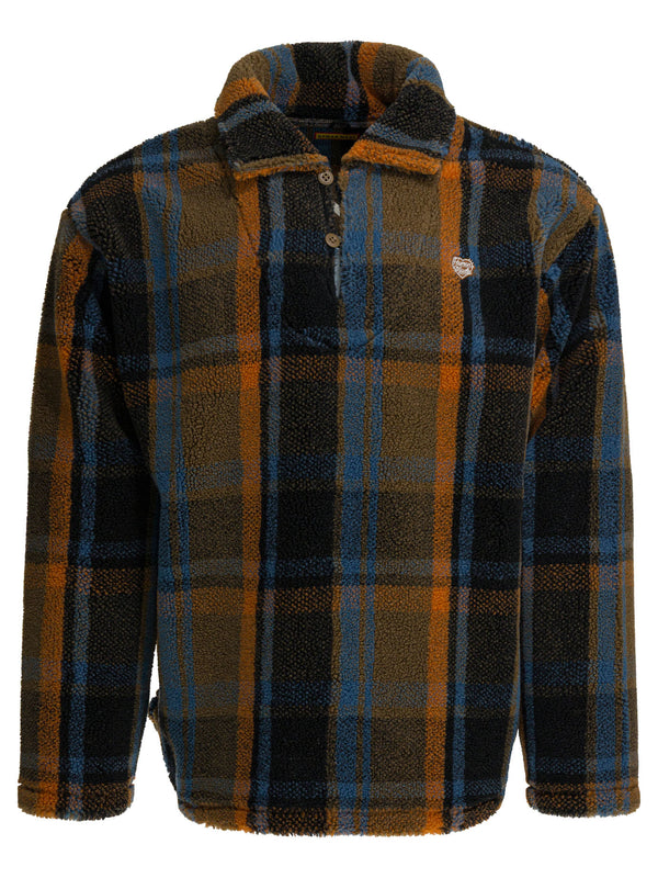 Check Polo Sweater Knitwear Brown