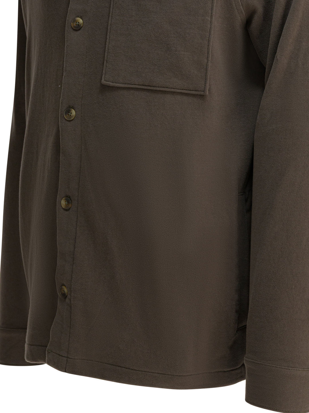 Vince Cotton Suede Overshirt Jacket Jackets and Coats - Brown | 6848961b2bf6477282768234a1a3b5ef21586f99