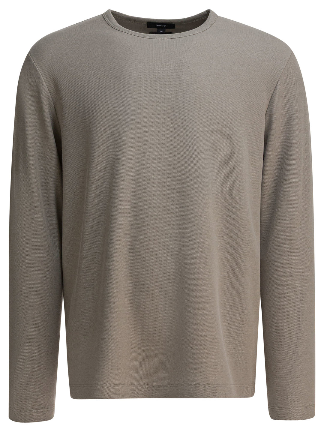 Vince Cotton Crewneck T-Shirt T-shirts - Beige | 7ff2a3ec500079d9081646b9232abf1353474e02