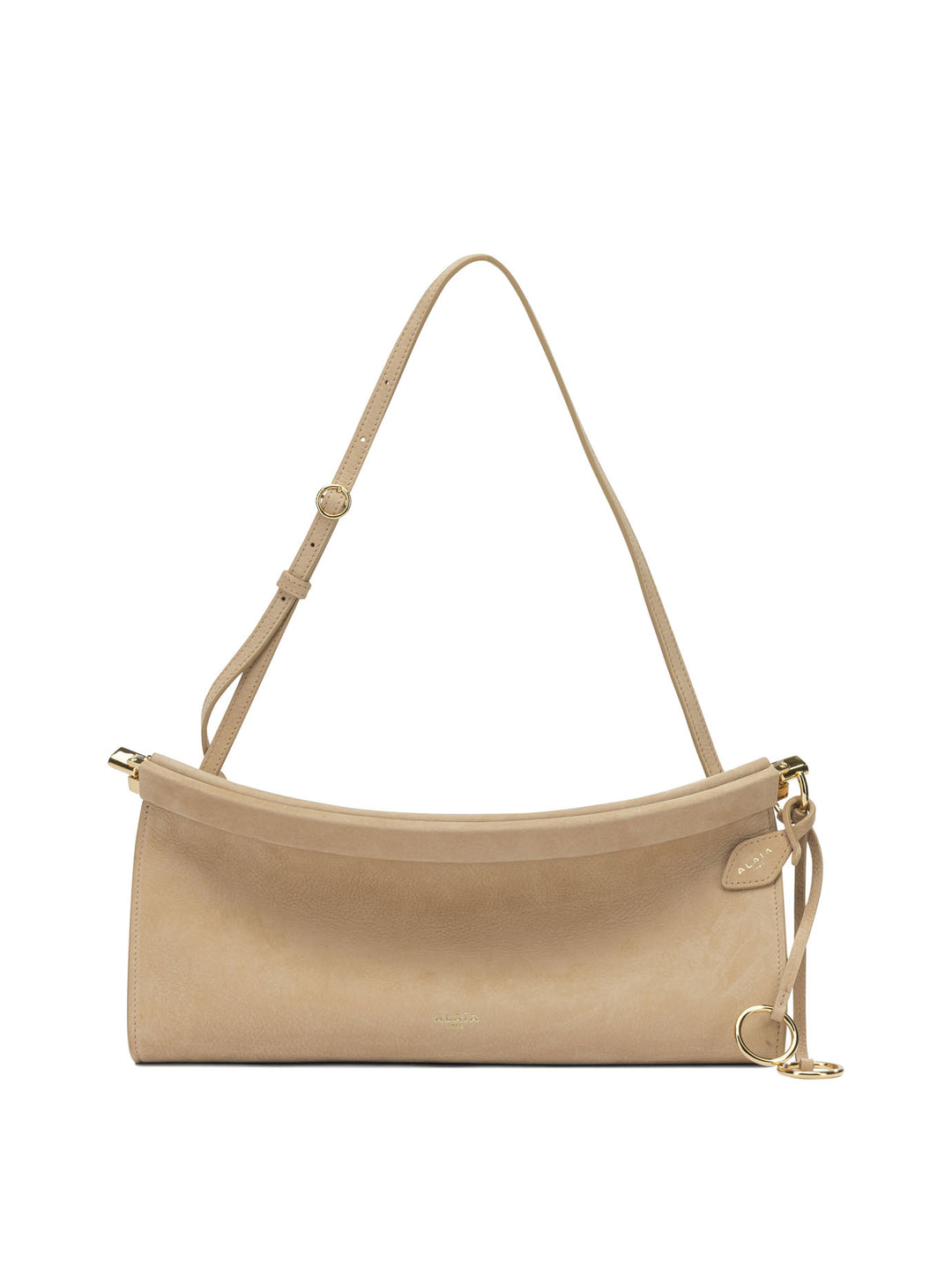 AlaïA Le Click East West Shoulder Bags - Beige | 6f754fe9bb6ec482e3d77c84858b81b5f0ff11b0