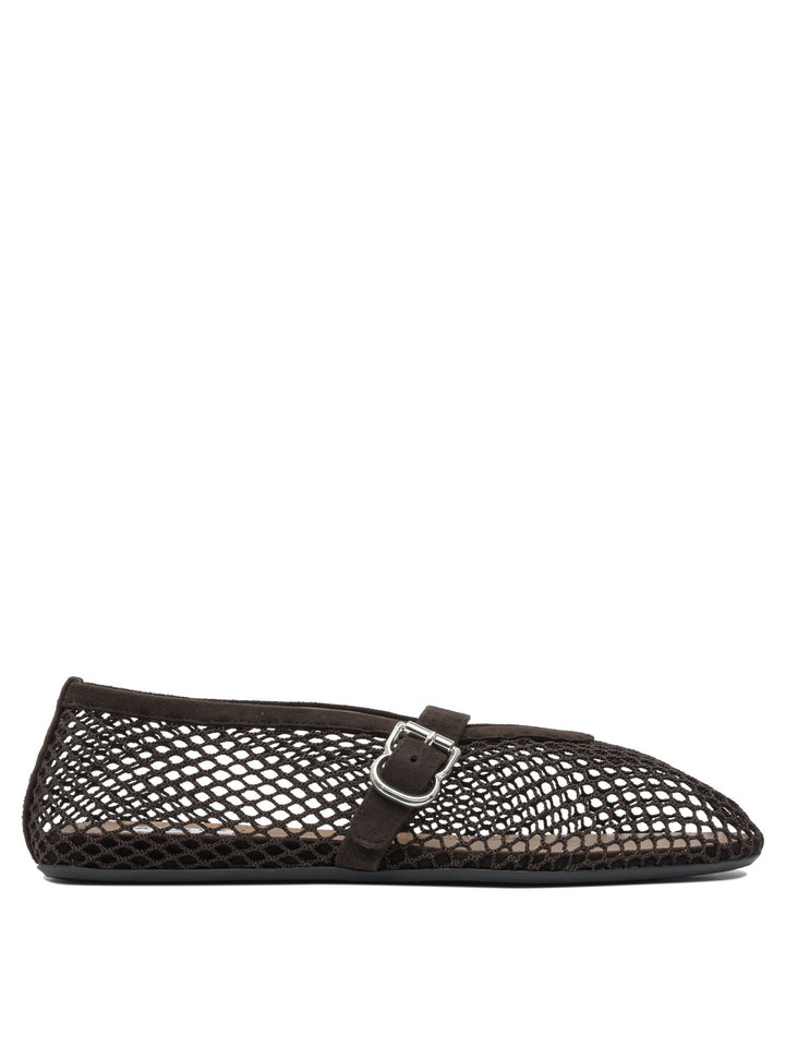 AlaïA Mary Jane Mesh Ballet Flats Ballerinas - Brown | 69f4e5cec90e61bca13f4c707aaad2aab6cd4e56