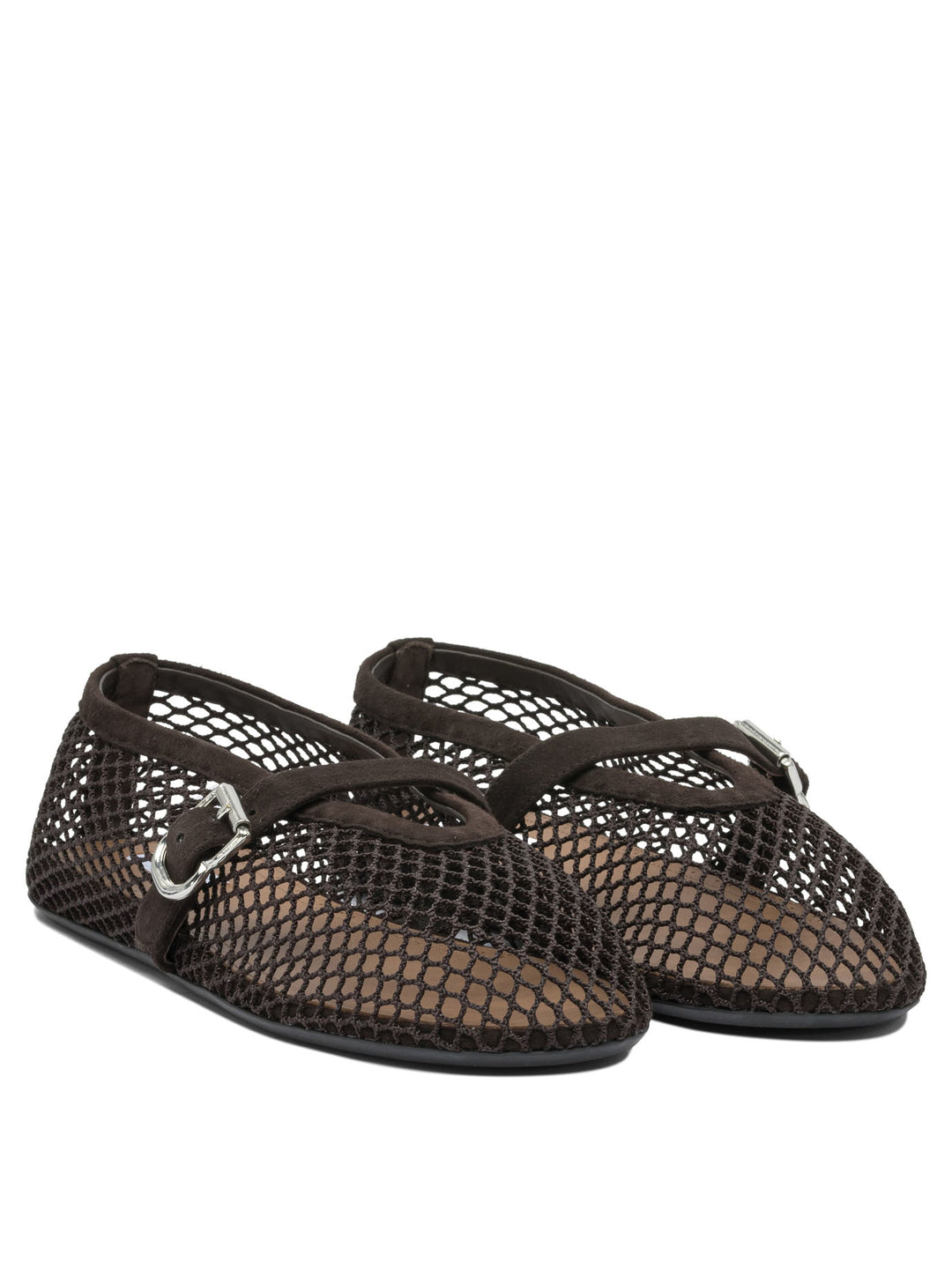 AlaïA Mary Jane Mesh Ballet Flats Ballerinas - Brown | 0bfb000c3a1c4cc0950b0b9d966a2db22856b723