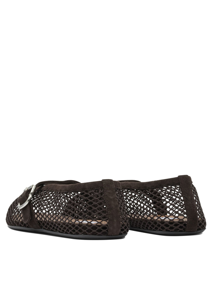 AlaïA Mary Jane Mesh Ballet Flats Ballerinas - Brown | 29df8d774ec6ef4b523dca7818db1e069a670e8e