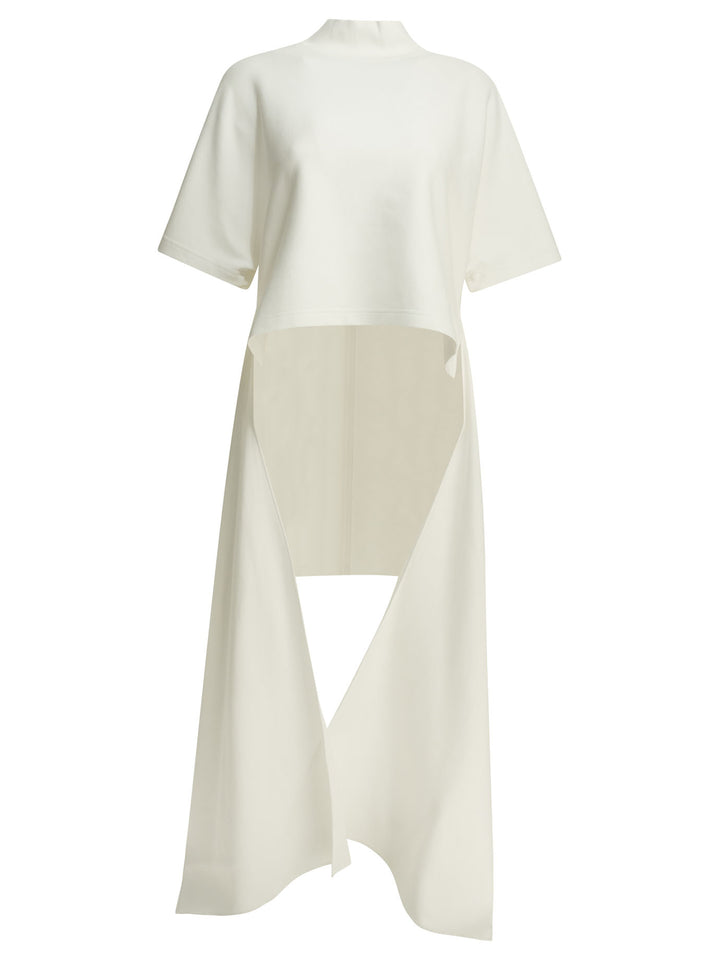 AlaïA Asymmetrical Mock Neck T-Shirt T-shirts - White | 5ad097a177ee05f55c83aa2523ad2eeda9d6c601