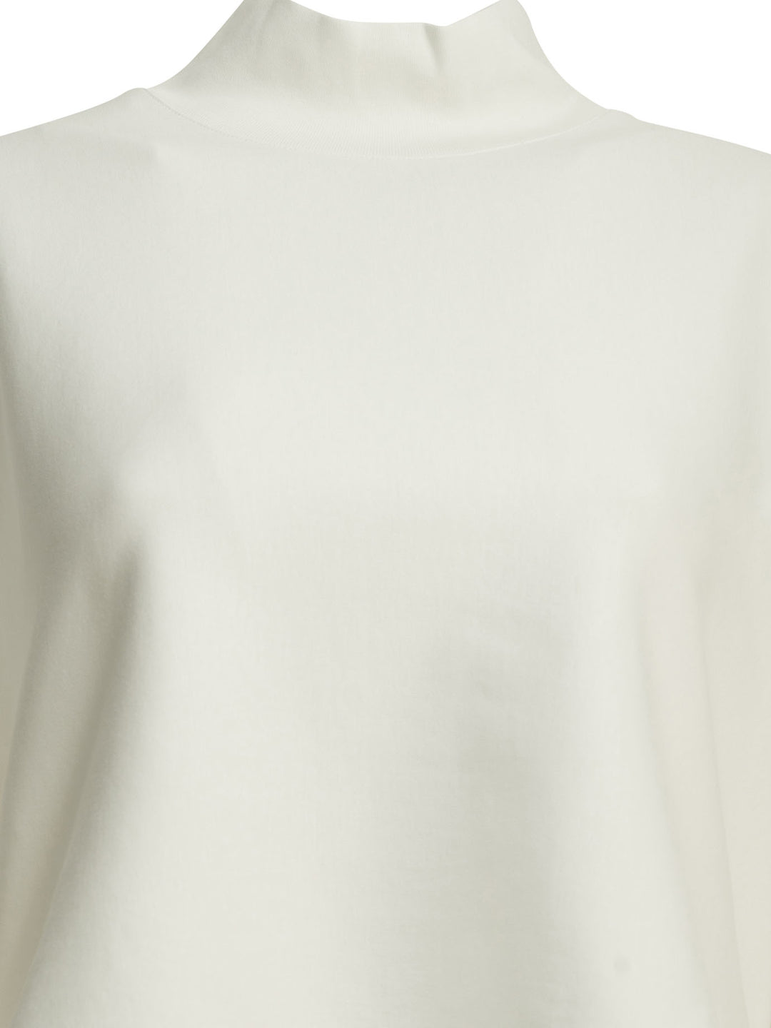 AlaïA Asymmetrical Mock Neck T-Shirt T-shirts - White | 8d9a3dc2404aade156215ee37be067f5b4422ad2