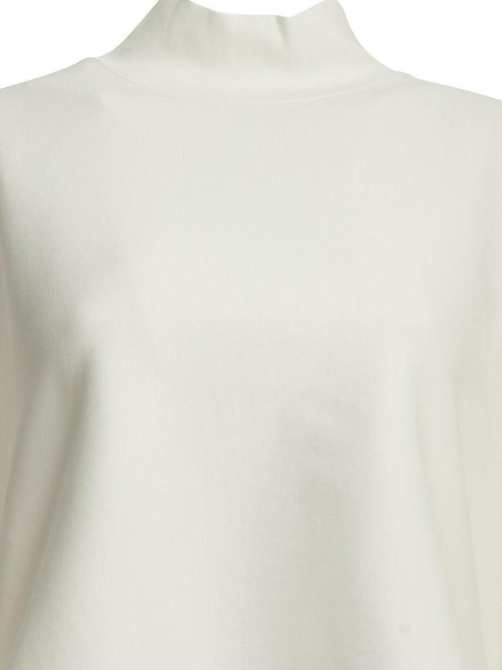AlaïA Asymmetrical Mock Neck T-Shirt T-shirts - White | 8d9a3dc2404aade156215ee37be067f5b4422ad2