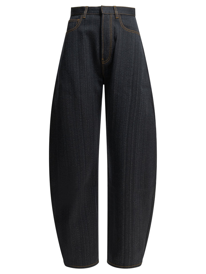 AlaïA Round Jeans - Blue | 3d7b10ad884e439a7c7568779bf0c238e5a851d8