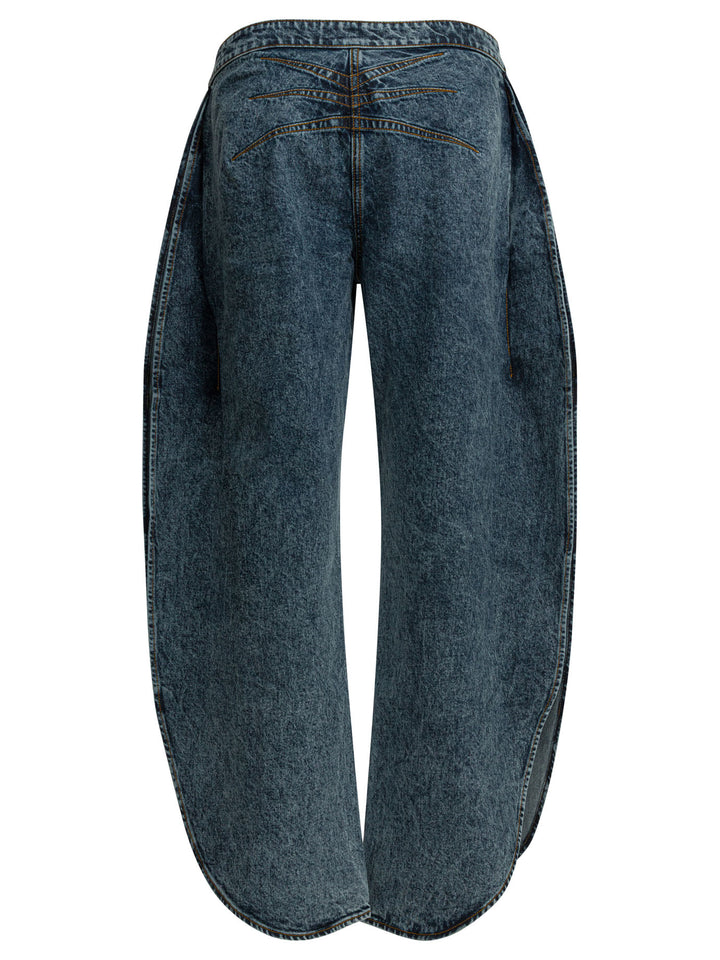 AlaïA Wide Leg Jeans - Blue | d1bbd18fc125b3f28a0593b86b427f80d6f5b9ce