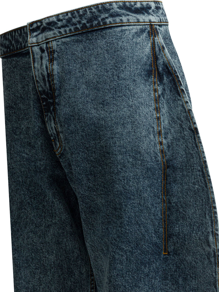 AlaïA Wide Leg Jeans - Blue | 908ad778a1cad4280d346af44e17e0065b30bac2