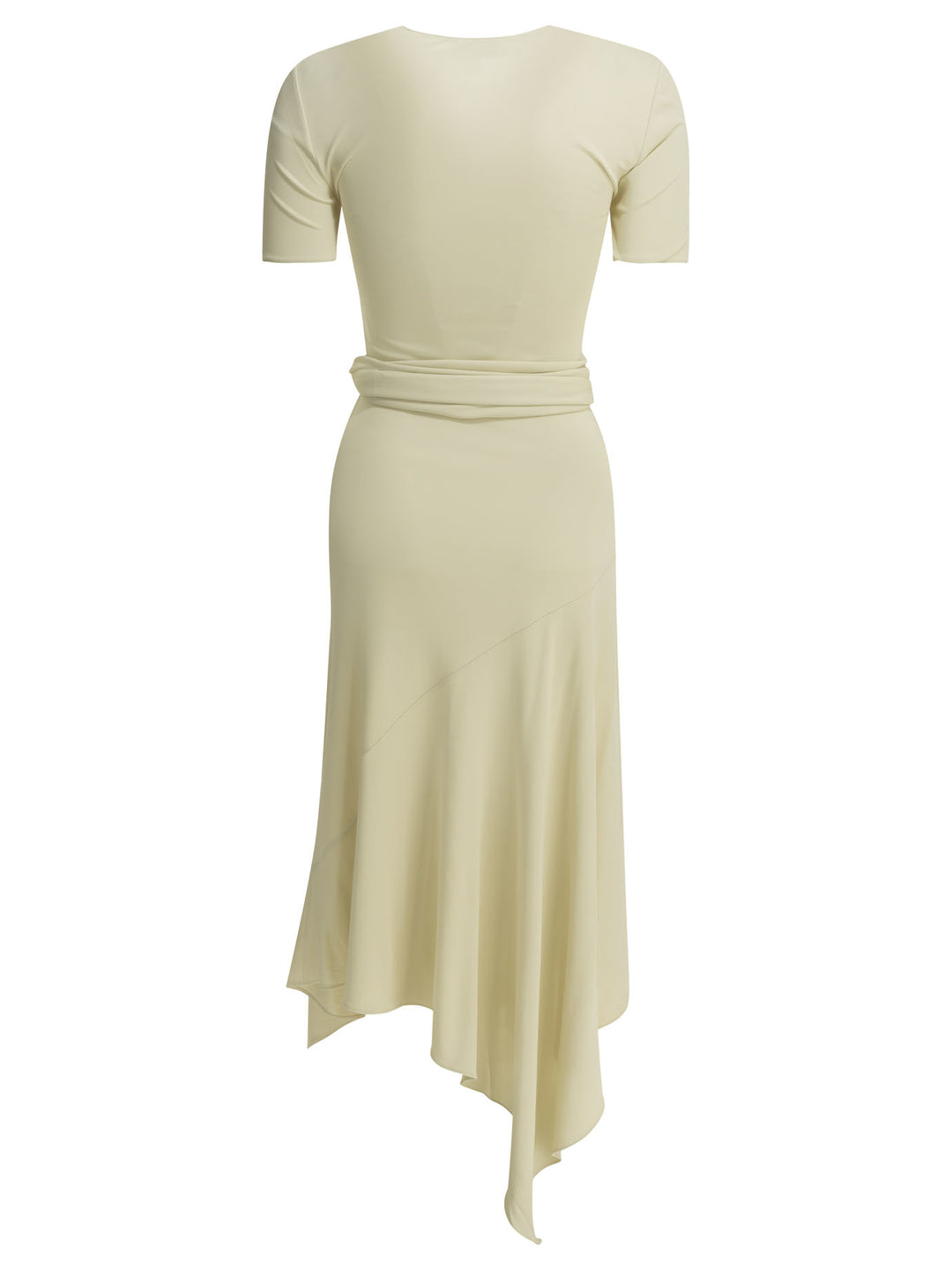 AlaïA Draped Midi Dress Dresses - White | 0a32c72b5346a85601d960028b948f70f6a7f3ba