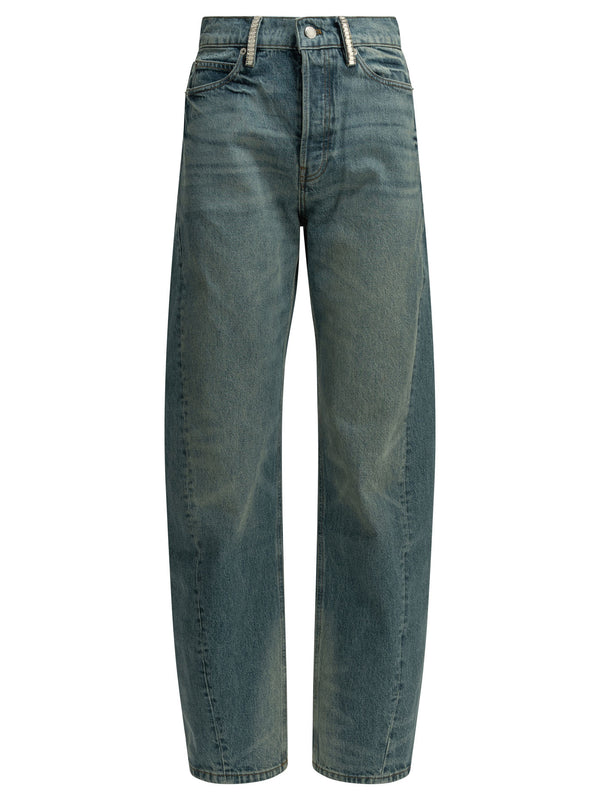 Wide-Leg Jeans Blue