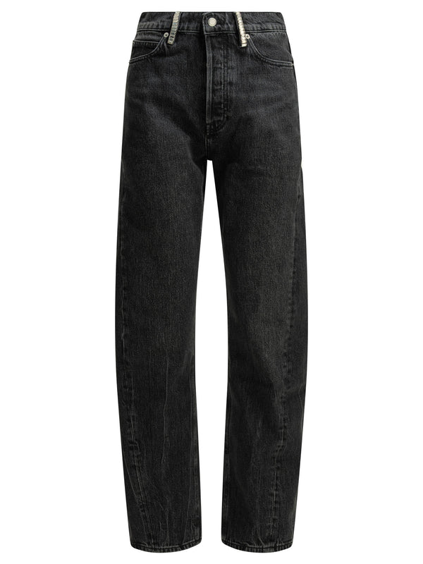 Wide-Leg Jeans Black