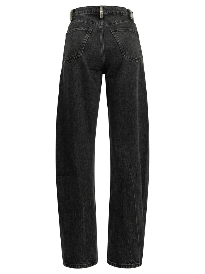 Alexander Wang Wide-Leg Jeans - Black | b0a1702008cb22e3ed9b910837d7cc5b3d19ea64