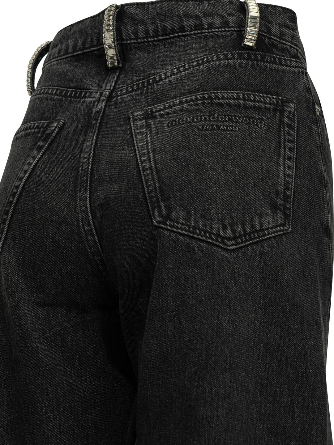 Alexander Wang Wide-Leg Jeans - Black | 80cd536f689b7613b4ba302dd42b1af986b8f078