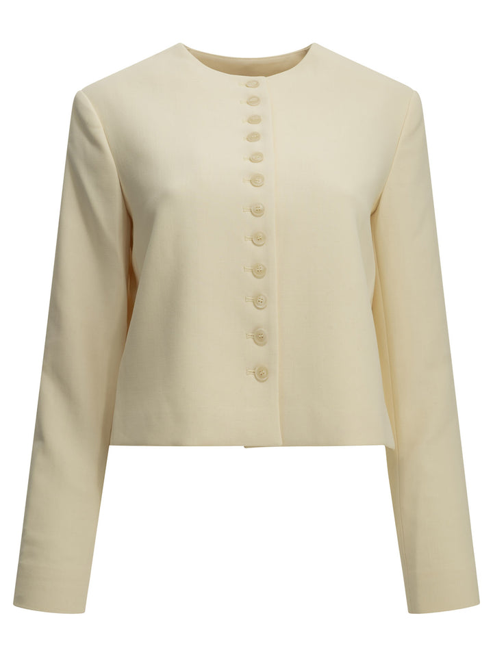 Almada Label Funda Jackets And Coats White