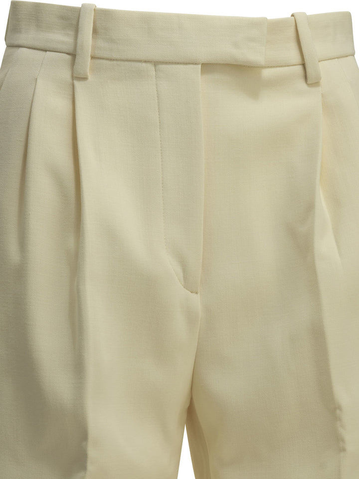 Almada Label Amel Trousers - White | 31e0a5cfa7b850280f1faa24909faddd52b42726