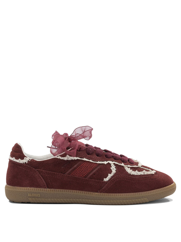 Tb.490 Crochet Burgundy Leather Sneakers Sneakers & Slip-On Bordeaux