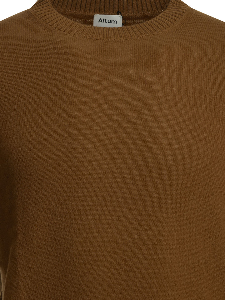 Altum Cashmere Crew-Neck Sweater Knitwear - Brown | 2fa239b91d6b3886a159a248cefcae4723057d23